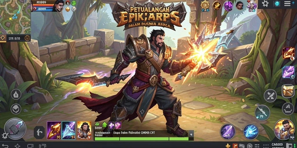 Tampilan gameplay seru dan mendebarkan dalam RI889 ARPG.