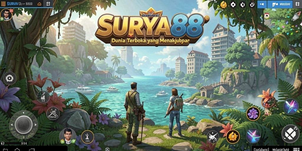 Tampilan gameplay SURYA88 dengan petualangan Open World yang menakjubkan.